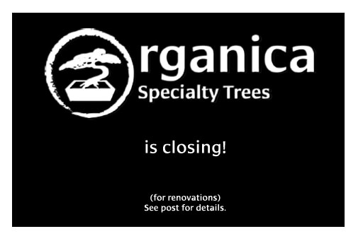 Organica is closing + sale!