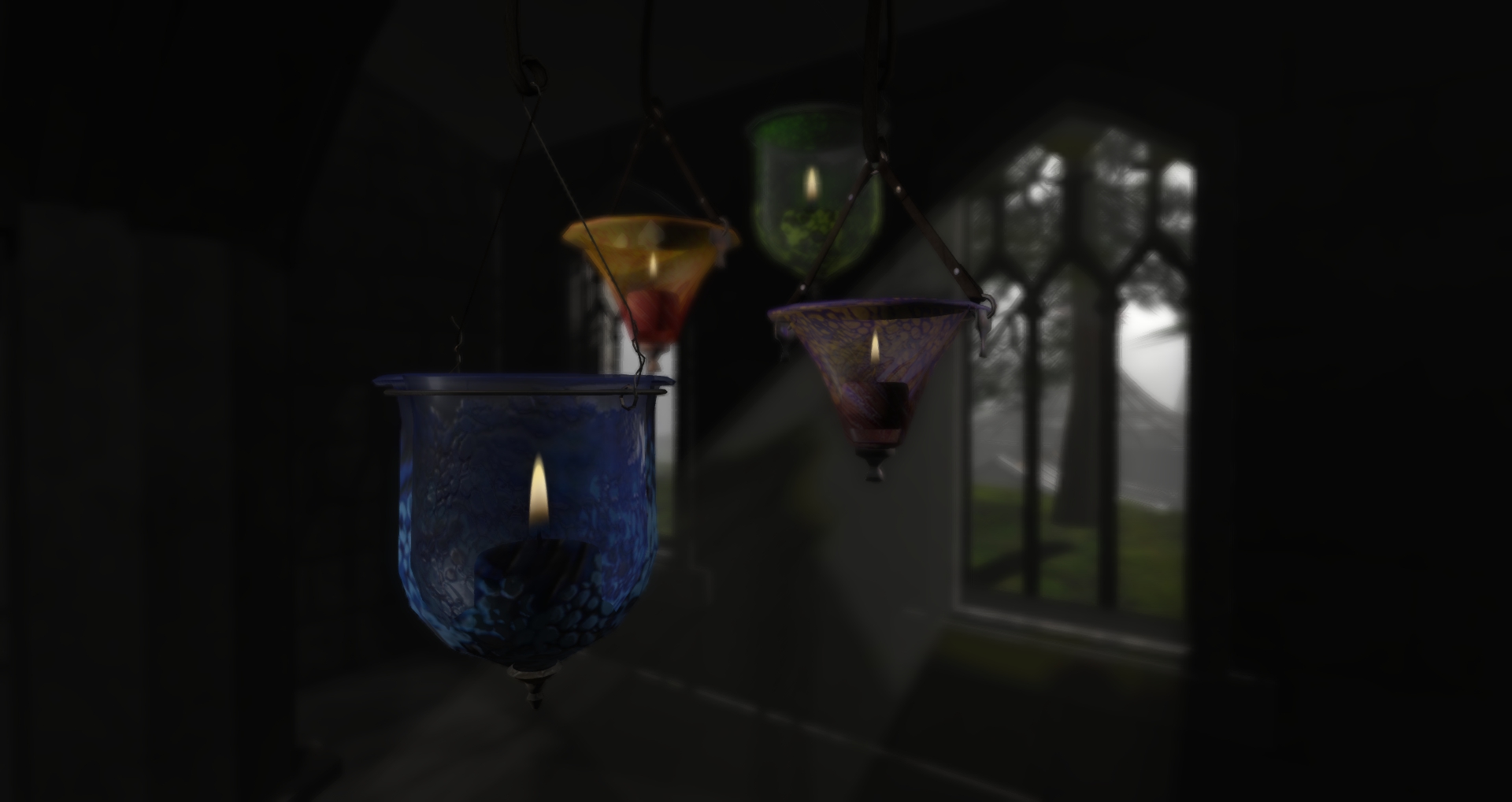 Two sets of glass lamps now available for The Neighbourhood!